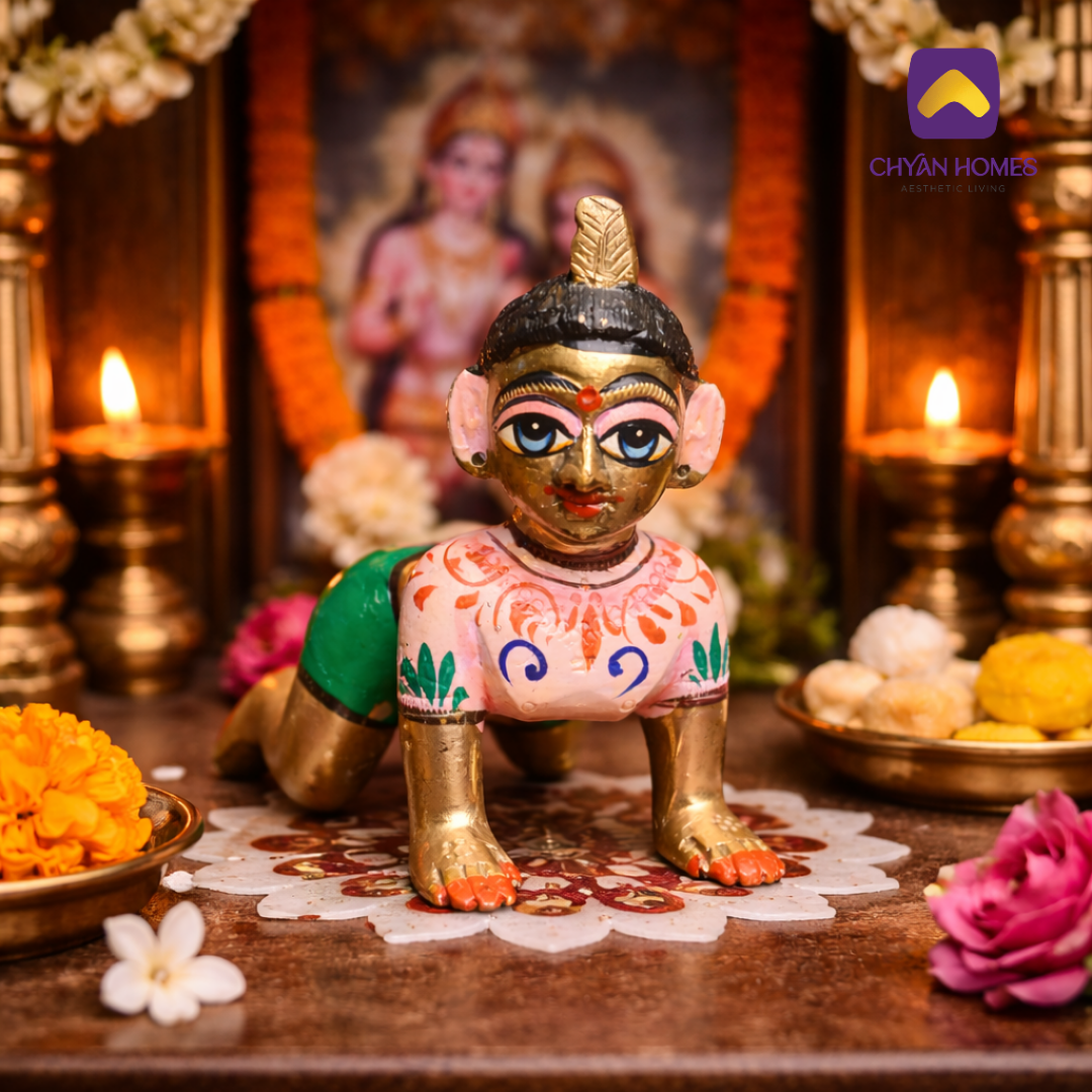 Handcrafted Brass Radha Rani