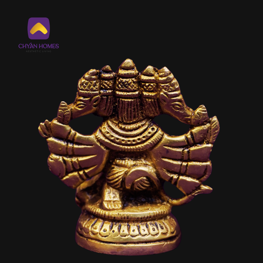Brass Panchmukhi Hanuman (3 Inch)