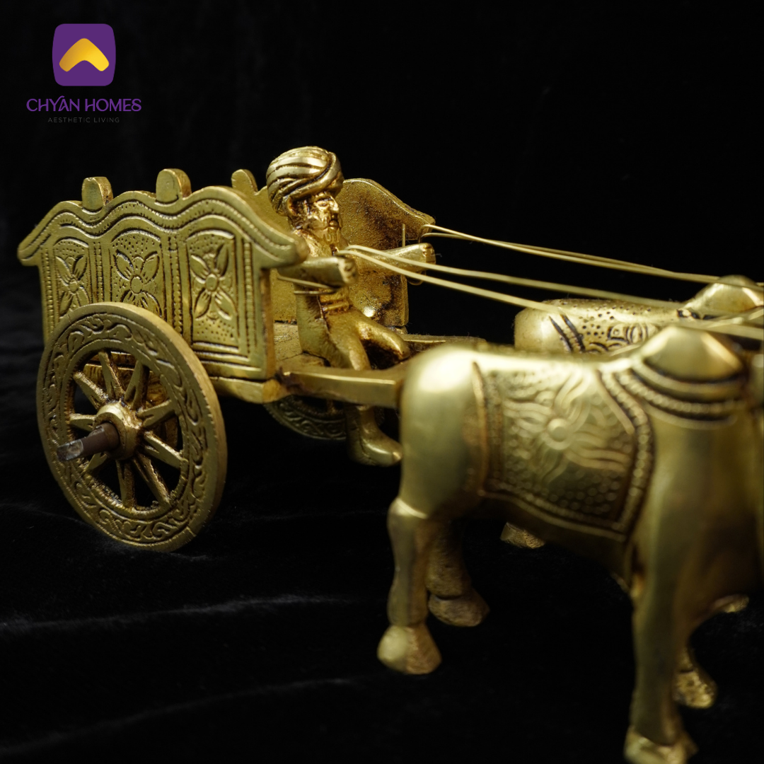 Brass Bull Cart