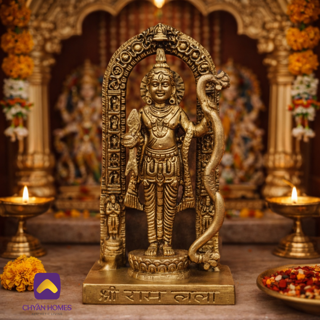 Brass Ram Lalla Idol (6.5 Inch)