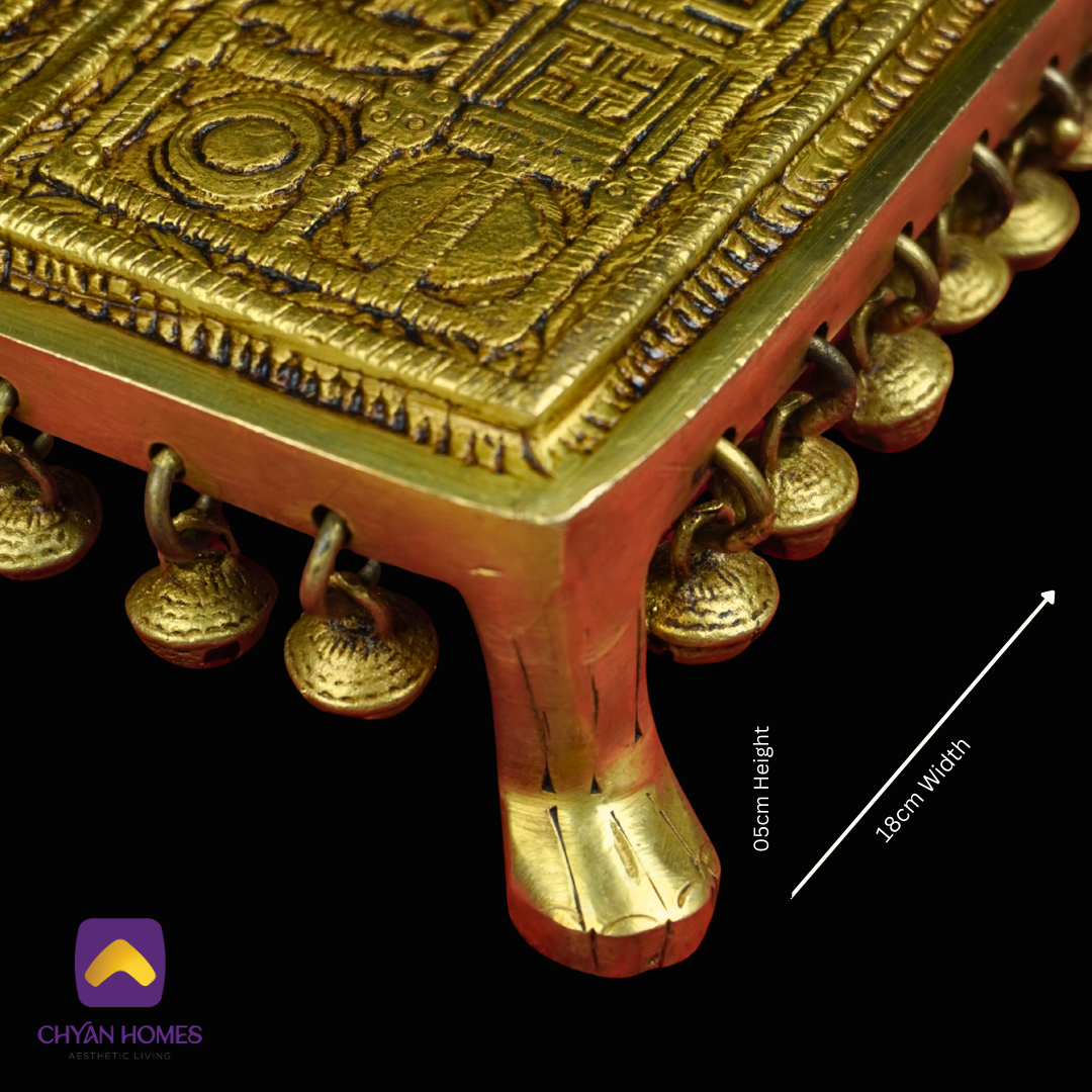 Antique Brass Ram Chowki