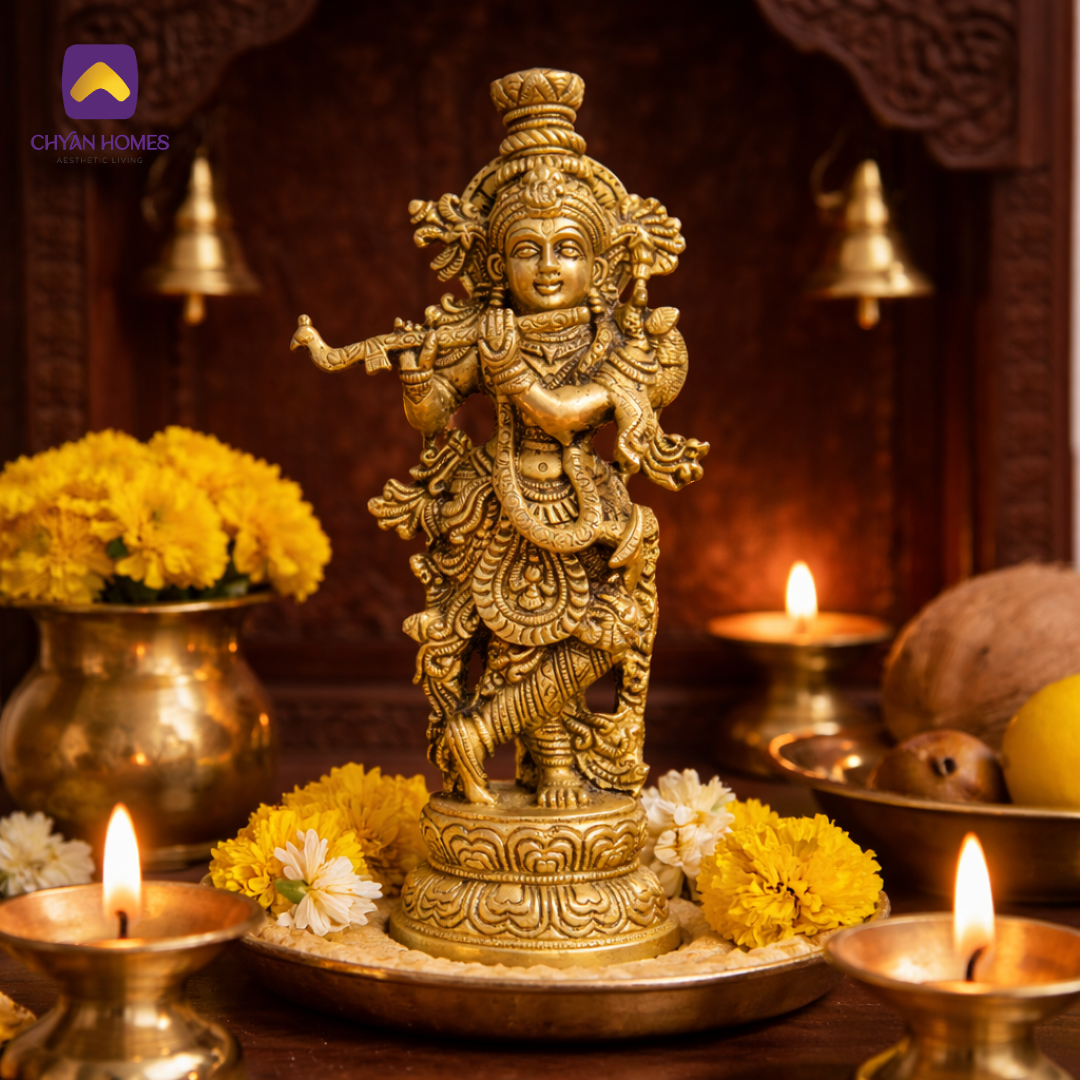 Brass Murlidhar Krishna Idol