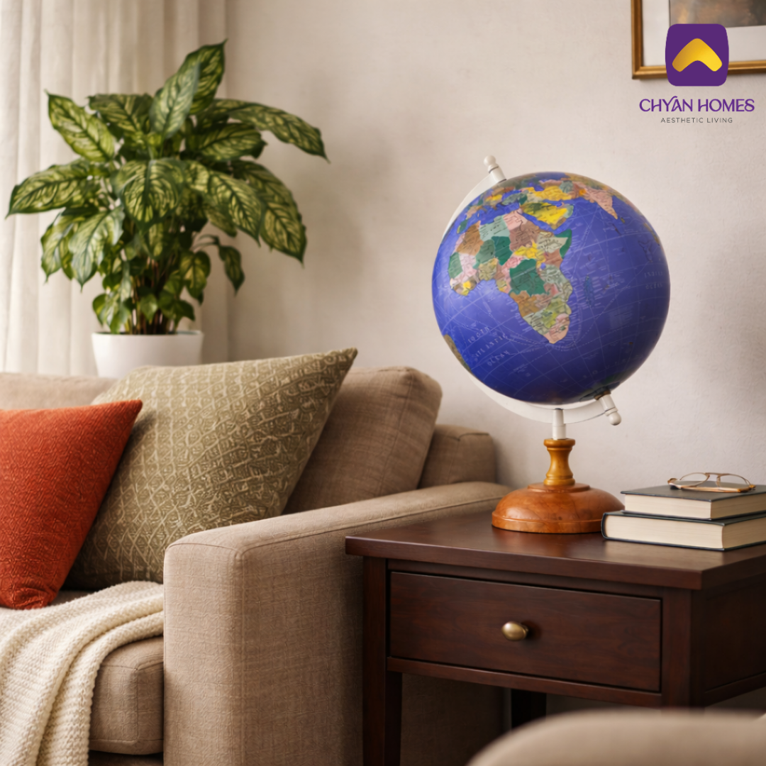 Vastu Blue Earth Globe