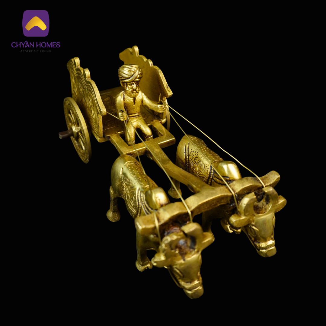 Brass Bull Cart