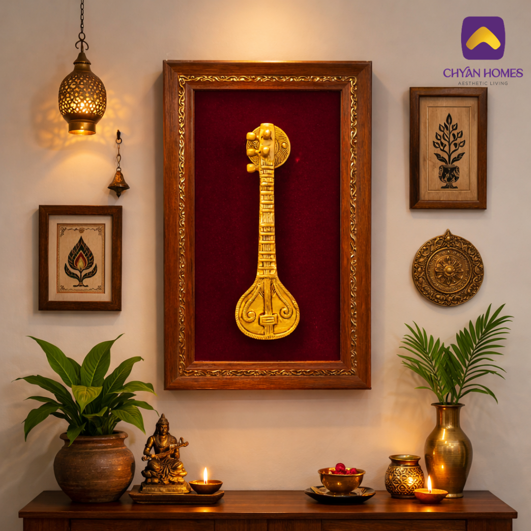 Antique Brass Sitar Frame