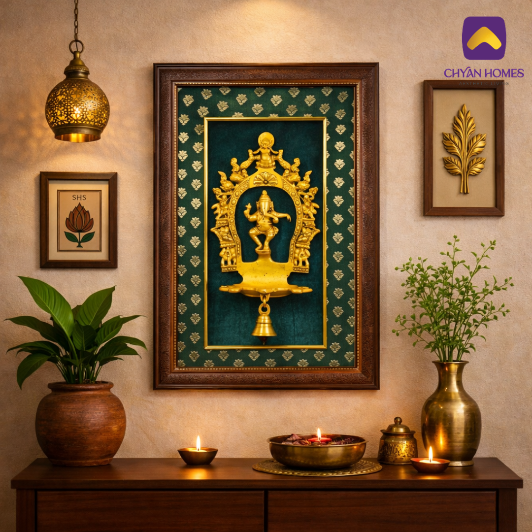Brass Ganesh Prabhawali Frame