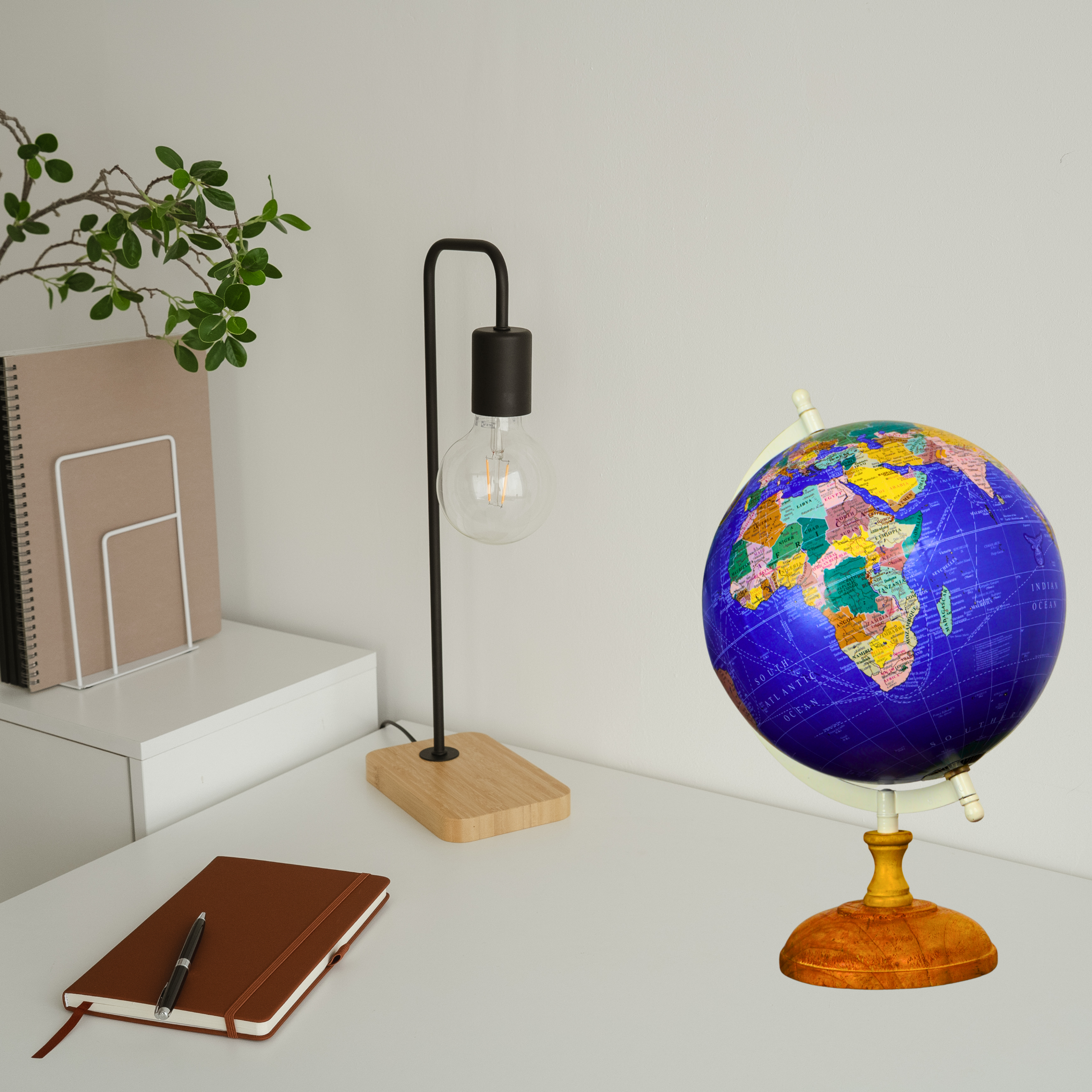 Vastu Blue Earth Globe